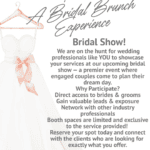 Flyer for Ever After with Amy’s Bridal Brunch Experience on Sun. July 20th, 10am–1pm, at 13521 Hwy 44, Gonzales, seeking vendors.